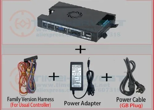Pandora Box 9d 2500 В 1 семейная Версия Поддержка 3P 4P игровой разъем HDMI VGA HD 720P для консольный ящик 3D tekken mmoral Kombat - Цвет: with AU plug cable