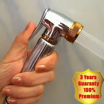 

Toilet Bathroom Brass Handheld Diaper Sprayer Shower Set Shattaf Bidet Sprayer Douche kit+G1/2 T-adapter+ hose + wall bracket