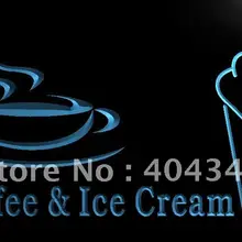LK711-Кофе Мороженое Кафе подарок светодиодный неоновый свет вывеска домашний декор ремесла