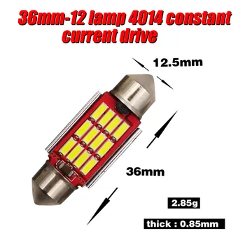 

4 pcs of High Quality 36mm C5W Car Led Reading Light Festoon 12smd 4014 Canbus Error Free Car Interior Lamp