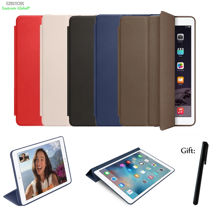

Case For Smart Cover Stand Case For iPad 2 for ipad 3 for ipad 4 PU Leather Auto Sleep / Wake Protective Shell With LOGO SZEGYCH