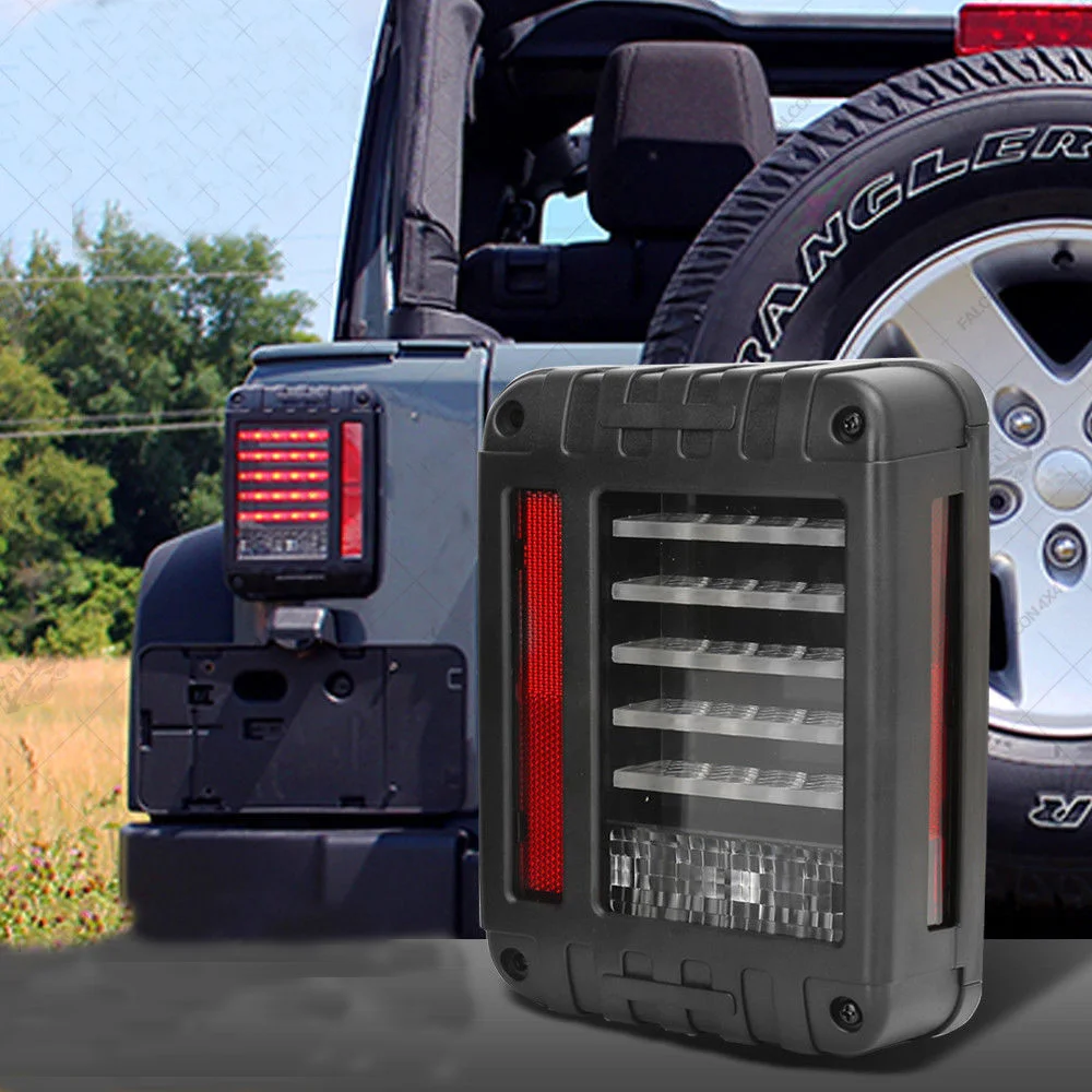 6'' x 8 '' led tail light Wrangler JK LED Brake Tail Lights Rear Signal