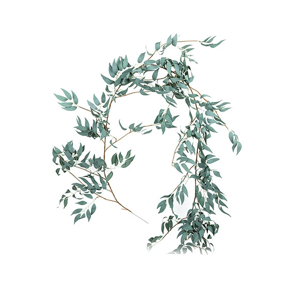 

170cm Artificial Flower Simulation Willow Plant Wedding Ceiling Layout Fake Vine Air Conditioning Pipe Rattan Decoration