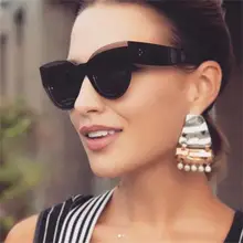 MIZHO Fashion Cat Eye Sunglasses Women Brand Designer Vintage Sun glasses Female 2019 New Gradient Sunglass Retro UV400 Shades