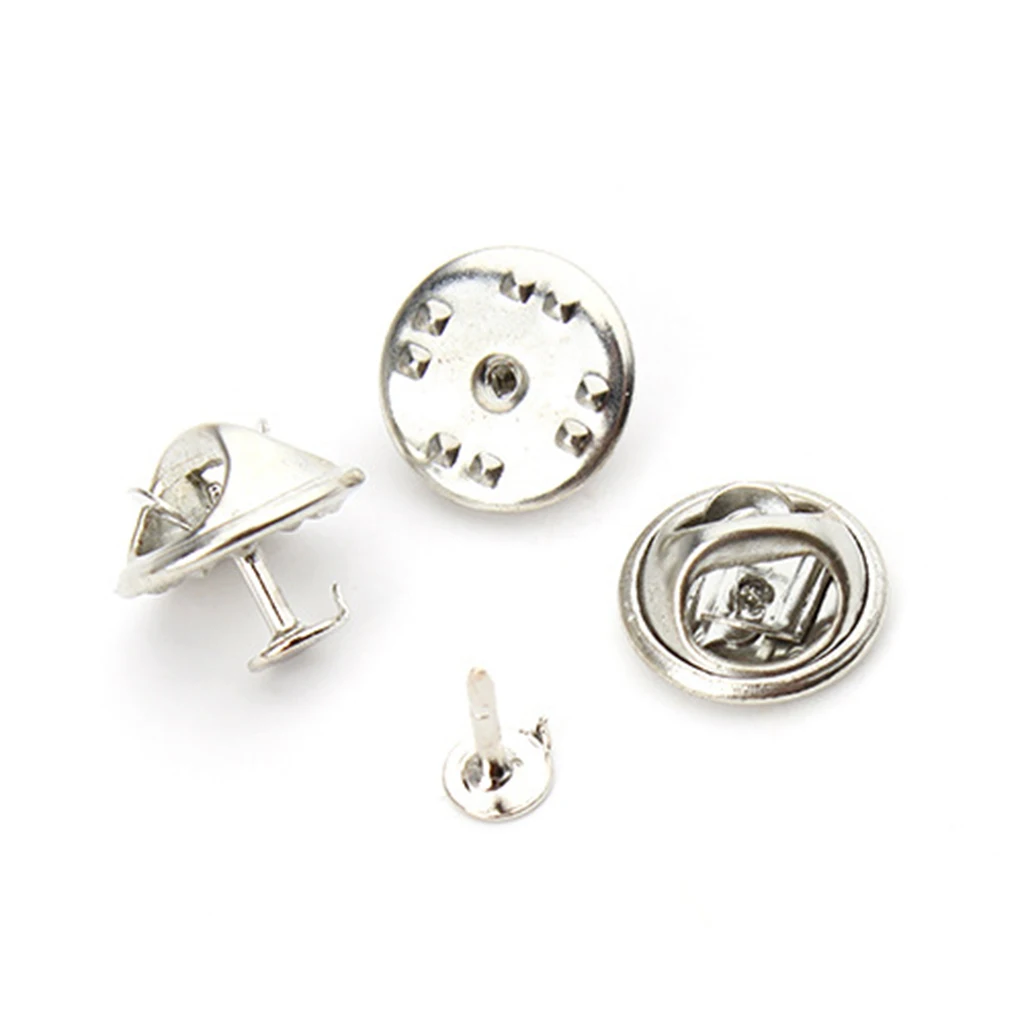 50 Sets Tie Tacks Blank Pins with Butterfly Pinch Back Pins Clutch Back Lapel Scatter Pin fit Handmade Tie tacks, Jewelry making