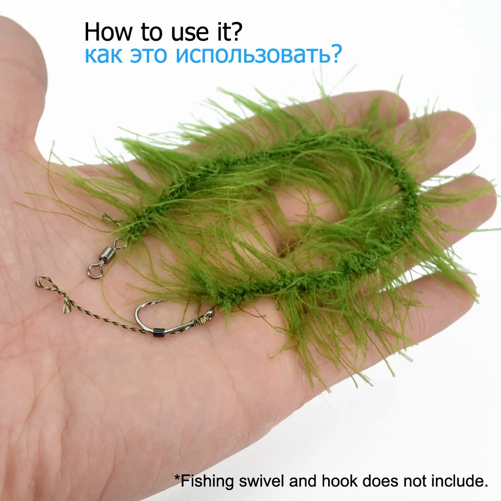 Carpa Pesca Weedy Gancho Ligação Linha Equipamentos 35lb Chod Enfrentar 5m 6 Linhas de pesca