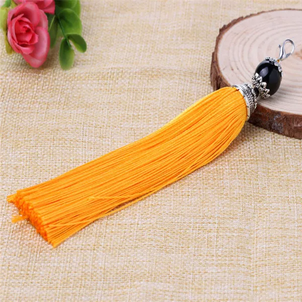 Yellow 5 шт. бахромой повесить украшение DIY для пошива швейных изделий поставки Ленточки Craft художественных промыслов ручной работы район кисточки для занавески - Цвет: Yellow