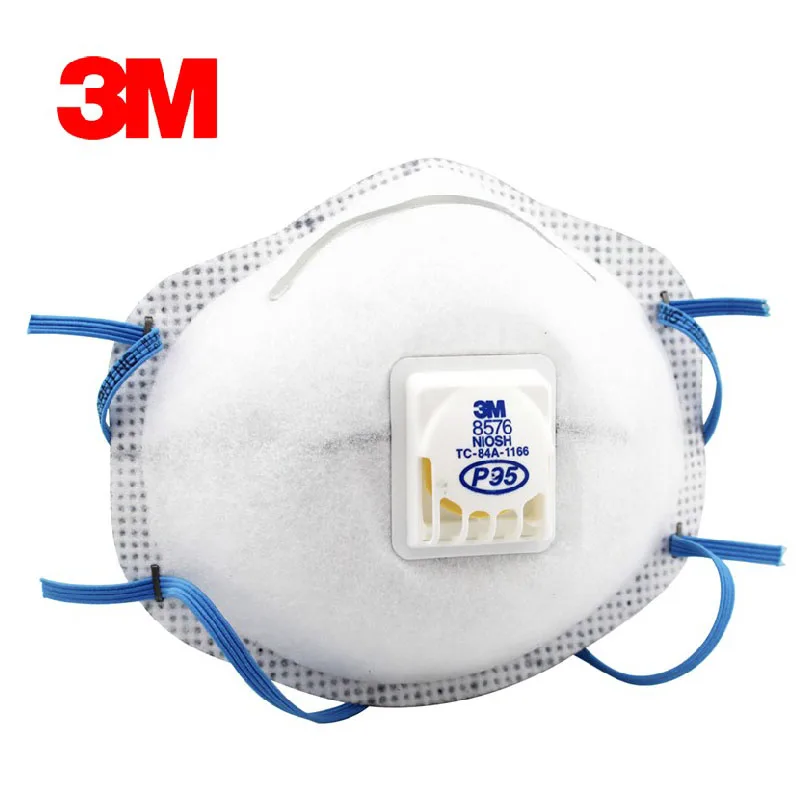 3M 8576 Mask 5pcs/Lot P95 Particulate respirator Mask with Nuisance level Acid gad Relief against acid gas LA&NIOSH L022