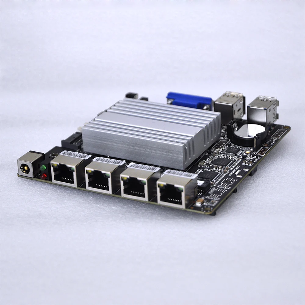 2017 4 LAN J1900 Mini ITX Motherboard fanless Pfsense itx board Q1900G4 M