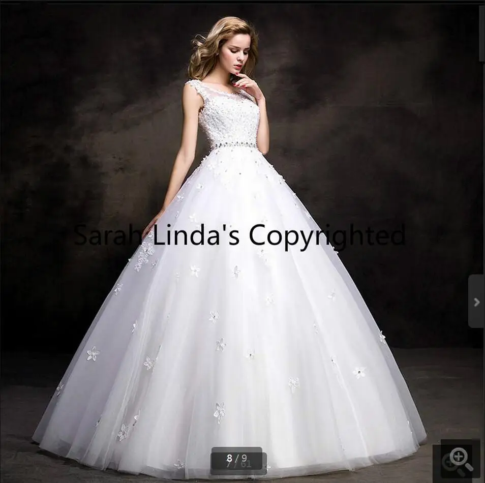 2016 новое Белое Бальное платье с рукавами крылышками свадебное кружевное