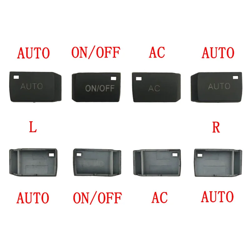 4 шт. OEM Блок управления воздушным нагревателем, кнопка управления, крышка крышки "AC" "AUTO" "ON/OFF" для A6 Q7 4F1 820 043 4L0 820 043