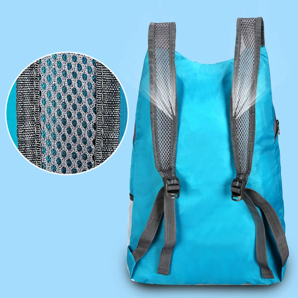Открытый складной рюкзак водонепроницаемый полиэстер и дышащий наплечный ремень легкая портативная дорожная сумка для улицы 2019