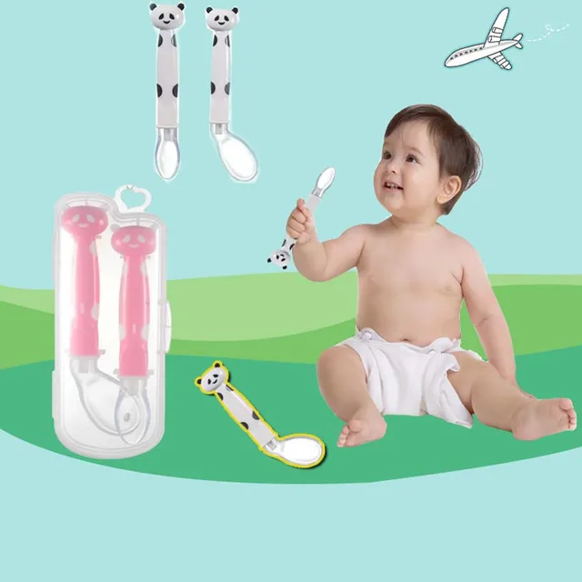 3 Pcs Set Baby Tableware Infant Spoons Children Soft Soup Spoon Baby 3 Pcs Set Baby Tableware Infant Spoons Children Soft Soup Spoon Baby