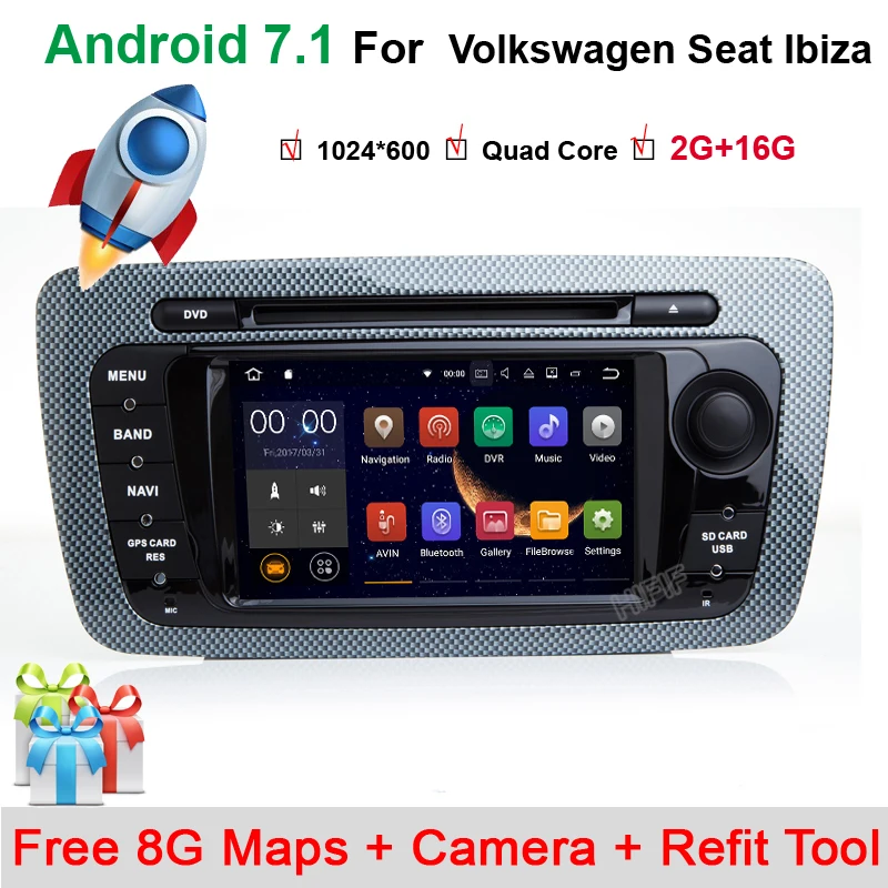 Excellent Android 7.11 CAR DVD GPS Player Bluetooth Car Sat Nav Stereo Radio Navigation 2 Din GPS Head Unit For SEAT IBIZA 2009-2013 1 Excellent Android 7.11 CAR DVD GPS Player Bluetooth Car Sat Nav Stereo Radio Navigation 2 Din GPS Head Unit For SEAT IBIZA 2009-2013 1