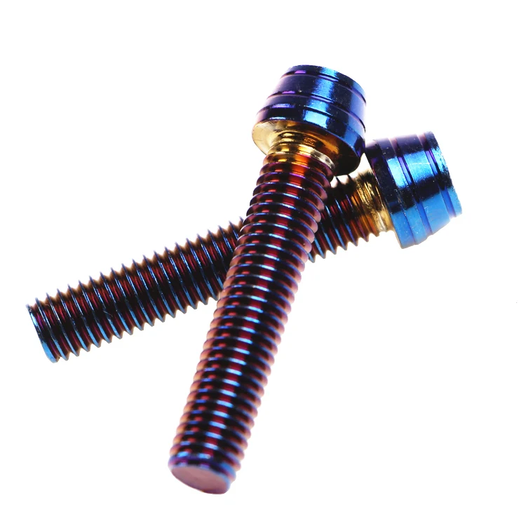 M8 X 40mm 2PCS 2 шт шестигранные винты 304 нержавеющая сталь титан M8* 40 мм Большой Abalone HF6 тормозные суппорты собранные винты - Название цвета: M8 X 40mm 2PCS