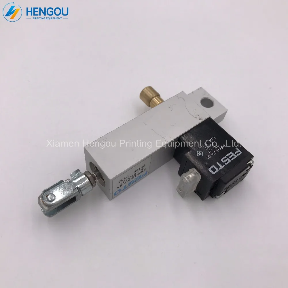 

3 Pieces Hengoucn SM74 Cylinder 24V DC Hengoucn PM52 solenoid valve SM52 fittings cylinder 61.184.1131