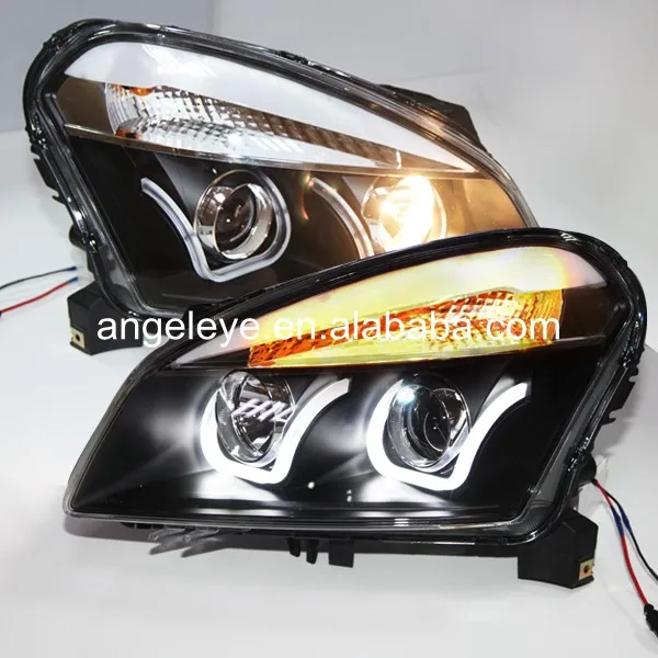 Для Nissan Qashqai фары 2008-2012 года U Стиль светодиодный ная передняя лампа LD | Автомобили
