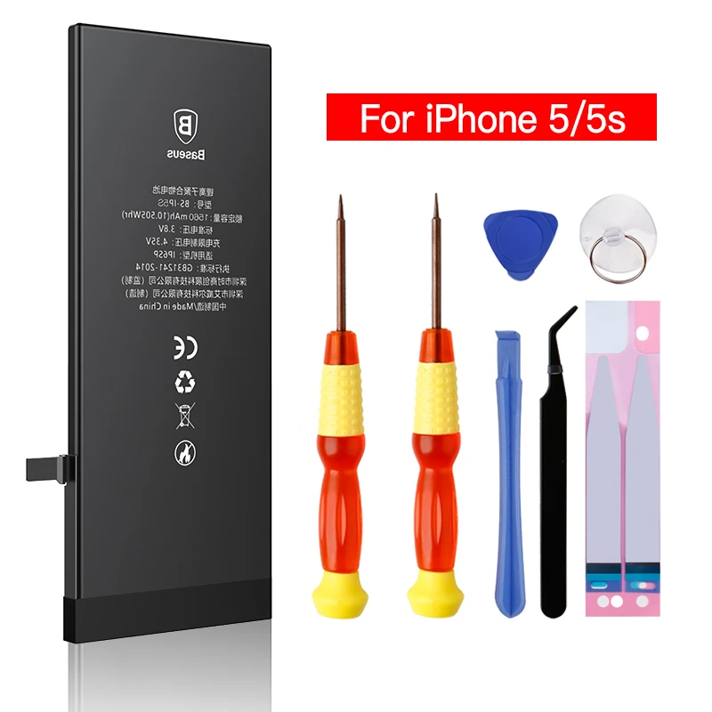 

Original Mobile Phone Battery For iPhone 5s 5 Batteria Real Capacity 1560mAh 1440mAh Battery Replacement For iPhone5s Drop ship