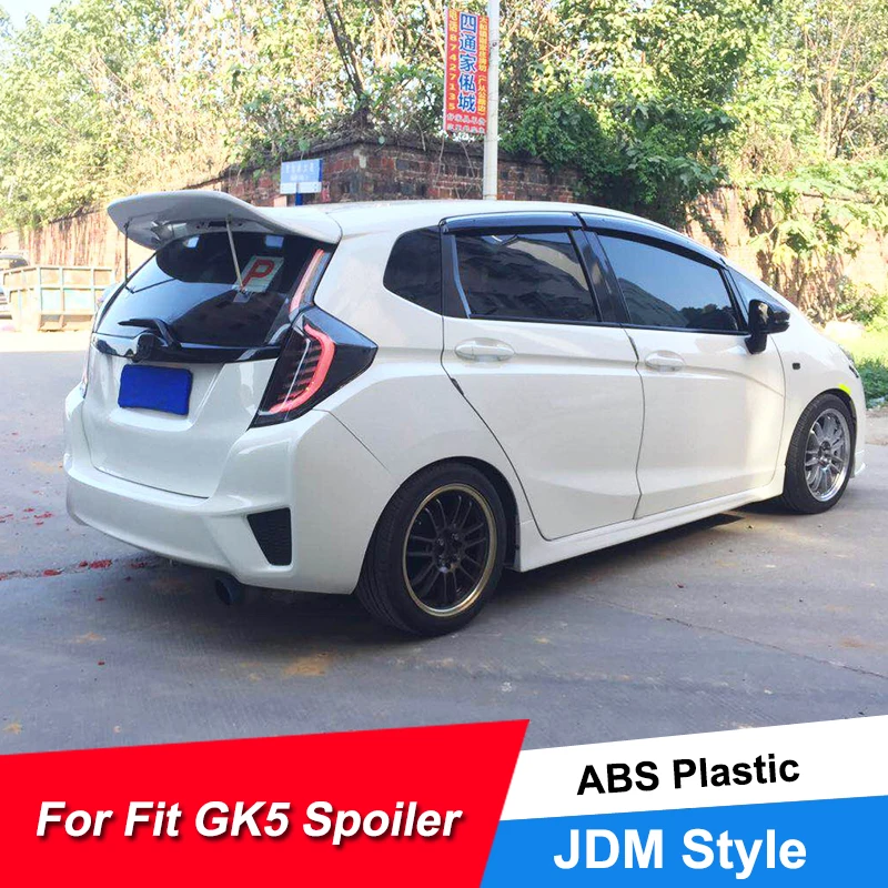 Новинка Лидер продаж задний автомобильный спойлер крыло для Honda Fit Jazz GK5 2014 15 16 17 18