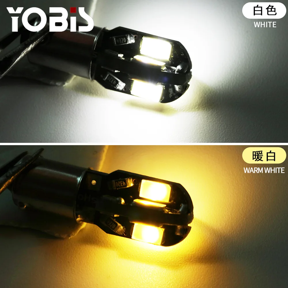 10 шт. BA9S Автомобильные светодиодные лампы 8 5730 SMD внутренний светильник для чтения