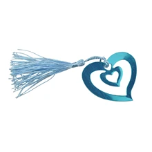 SOSW-серебряная Закладка в форме сердца, Рождественский наполнитель для чулок, подарок в коробке