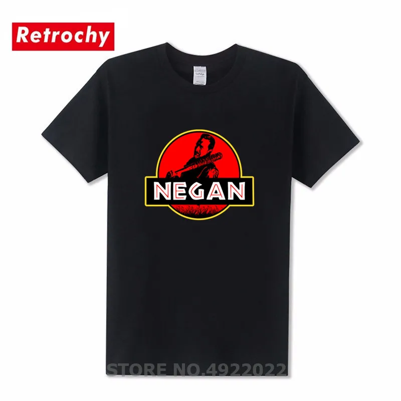 Hipster Negan Park футболка Юрского периода дизайн Camiseta Awesome нигал с Люсиль для мужчин футболка Ходячие мертвецы футболки база мяч Tee