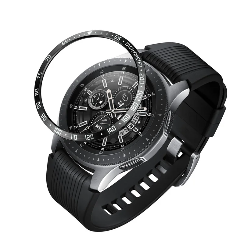 Смарт часы ободок кольцо для samsung Galaxy gear S3 S2 42/46 мм Часы Ободок стальное кольцо клейкая крышка против царапин Смарт аксессуар