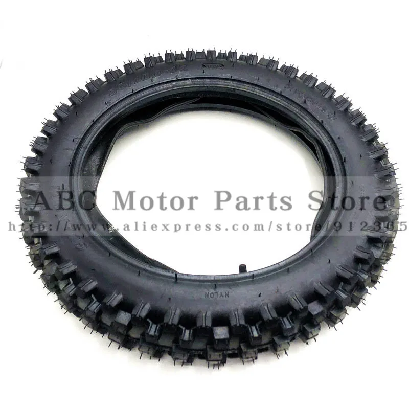 Togarhow Front 70/100-17inch Black Rear 90/100-14inch Wheels Tires and Rims Inner Tube With 12mm Bearing Assembly Motocross Off Road for Dirt Pit Bikes 