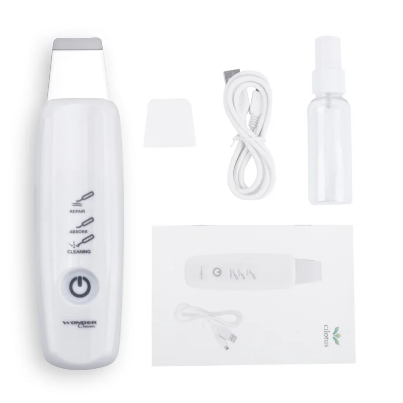 Ultrasonic Skin Scrubber Blackhead Removal Deep Face Cleaning Skin Peeling Extractor Skin Care Rejuvenation Beauty Device 4345