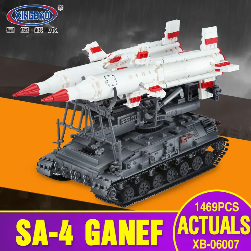 

Xingbao 06007 Military Series The SA-4 Ganef Set Building Blocks Bricks Children Educational Boy`s Toys Model Christmas Gifts