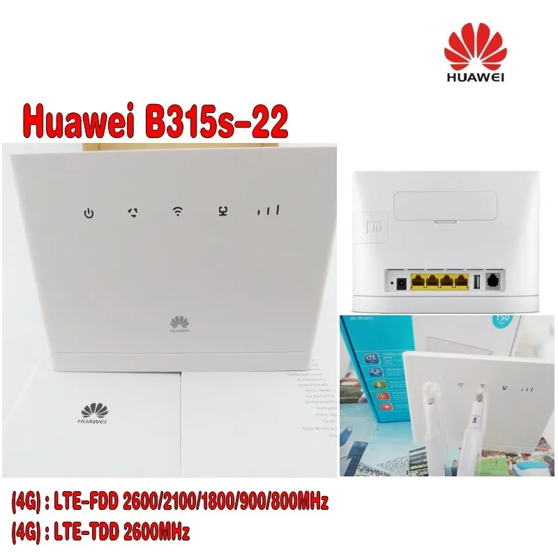 Герметичный разблокированный huawei B315s-22 4G CPE FDD/TDD-LTE маршрутизатор PK B593S-22