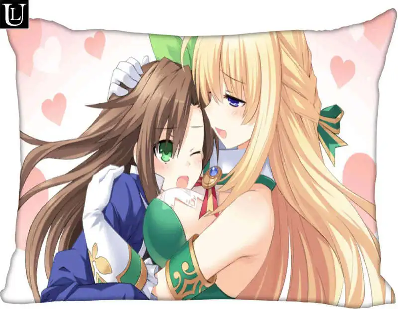 Новое поступление neptunia прямоугольник подушка чехол s(комплект из двух кристалла по бокам) Молнии Изготовленный На Заказ Подушка Чехол более Размеры пользовательские ваш образ подарок