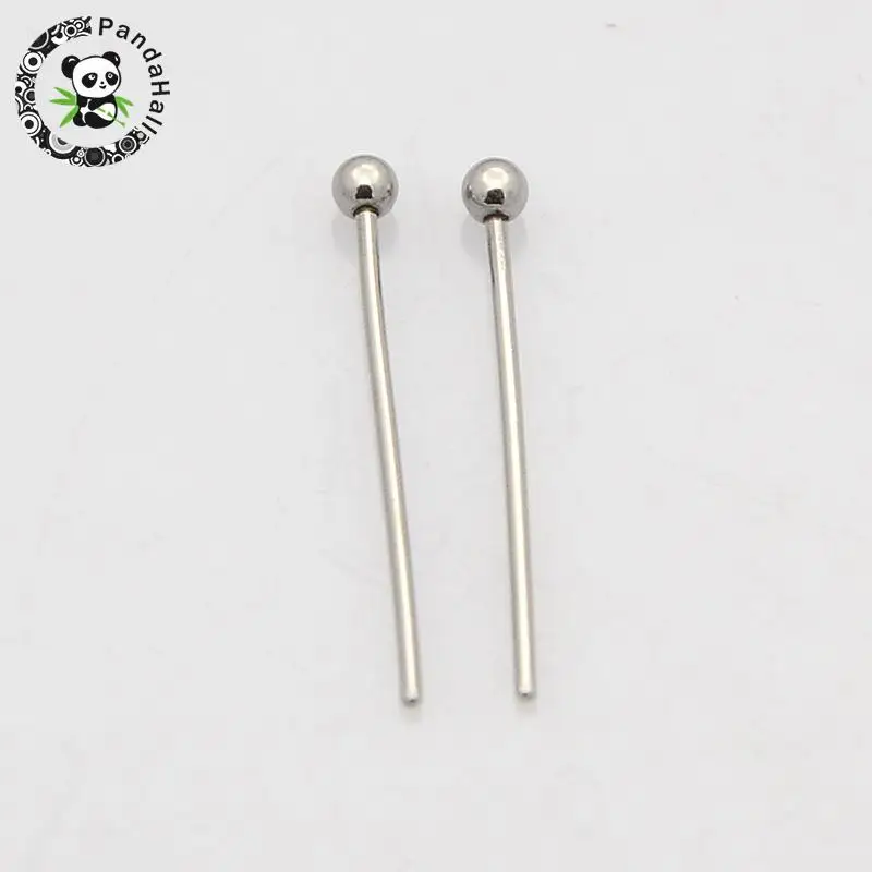 

18/20/25/30/35mm 200pcs HOT 304 Stainless Steel Metal Ball Headpins Needle Head Pins for Jewelry Making DIY Accessories Findings