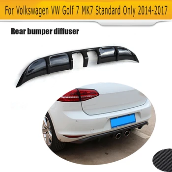 

Carbon Fiber car rear diffuser bumper lip for Volkswagen VW golf VII MK7 standard bumper 2014-2017