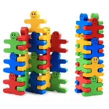 Montessori Toys Children Early Educational Learning Wooden Toys Kids Cartoon Balance Villain Exercise Brain Toy 16PCS/lot Montessori Toys Children Early Educational Learning Wooden Toys Kids Cartoon Balance Villain Exercise Brain Toy 16PCS/lot