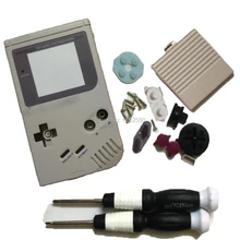 Новое поступление, классический серый цвет, Корпус Корпуса с кнопками объектива экрана, Полная замена для GBGameboy GBO DMG ретро-консоль