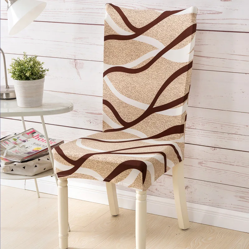 

Floral Printing Stretch Elastic Chair Covers Spandex For Wedding Dining Room Office Banquet chair covering housse de chaise