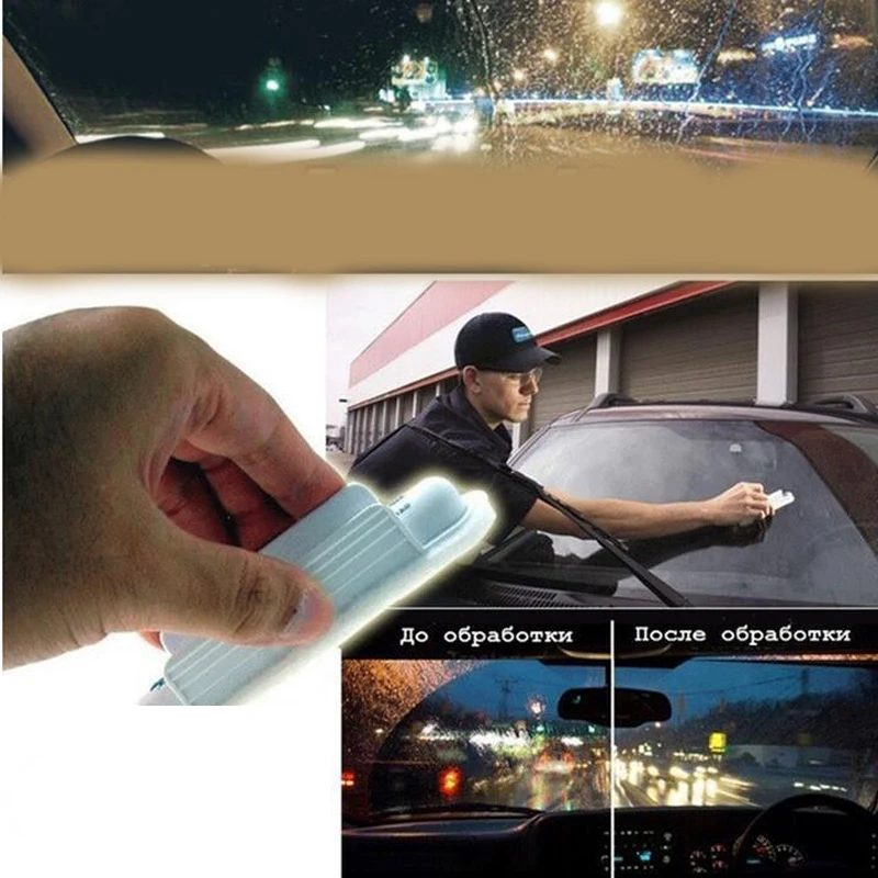 1PC Car Wipers Windshield Glass Water Rain Repellent Blue Soft Absorbent Wash Cloth Car Wimdow