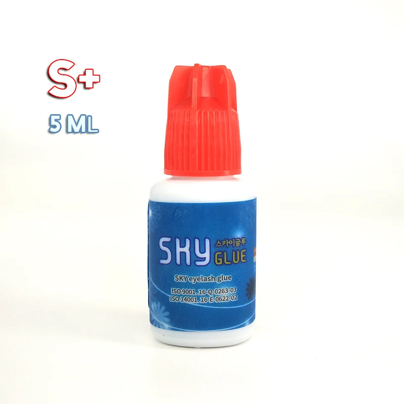 1 bottle SKY S+ Super Glue for Eyelash Extensions MSDS Adhesive,5ml Red