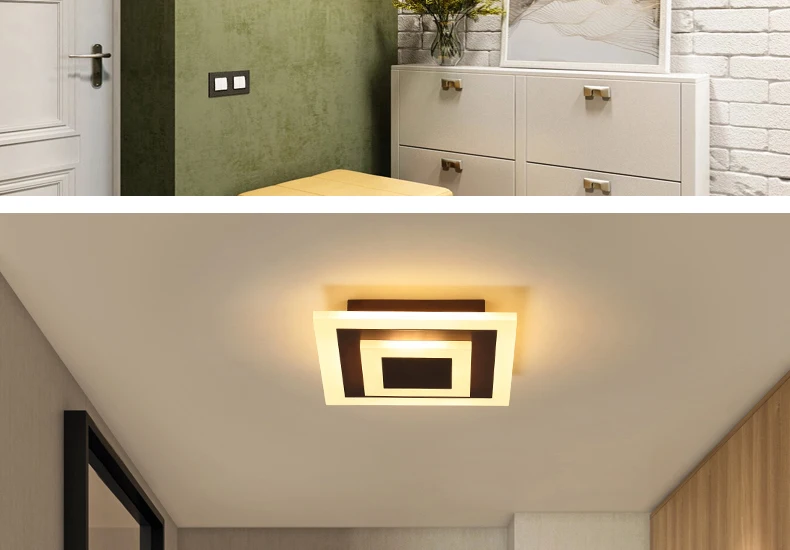 Modernas Luzes de Teto para Corredor Corredor Varanda Teto Lâmpadas 7w Quarto Iluminação de Teto Luminaria Lamparas de Techo de Acrílico 8 lâmpadas teto 7 w quarto luminaria acrílico