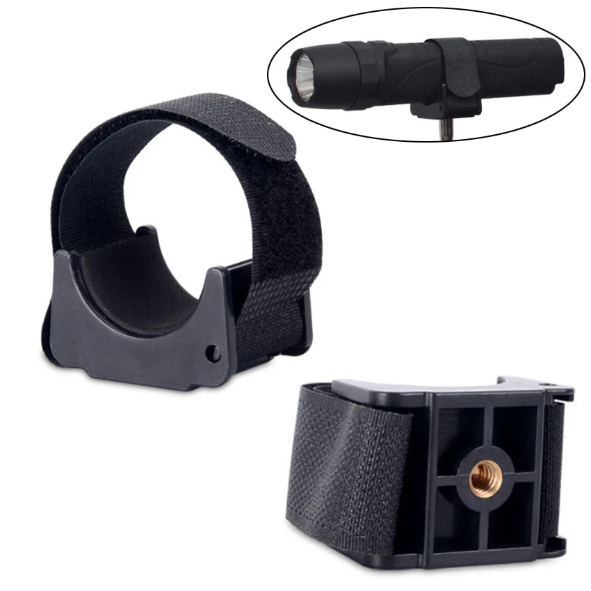 

1 Piece Tripod Mount Plastic standard Holder U shap Clip Grip Stand for diameter 20-50mm led Flashlight Torch Fishing light lamp