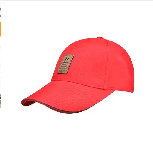 1 шт. бейсбольная кепка мужская Регулируемая Кепка повседневные Шапки для отдыха одноцветные модные Снэпбэк шапка на лето и осень высококачественные кепки - Цвет: Красный