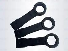 

black heavy duty peening six angle wrench single head straight handle NO.C0253