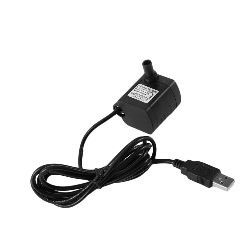 

DC 3.5-9V 3W USB Brushless Submersible Water Pump USB Mini Aquarium Landscape Fountain Fish Pond Tank Pump 2017 Brand New Hot