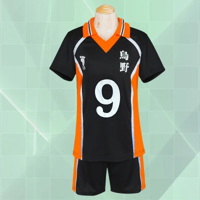 Voleibol Haikyuu Cosplay Костюм карасуно средней школы волейбольный клуб Хината Shyouyou Спортивная Одежда Майки Униформа