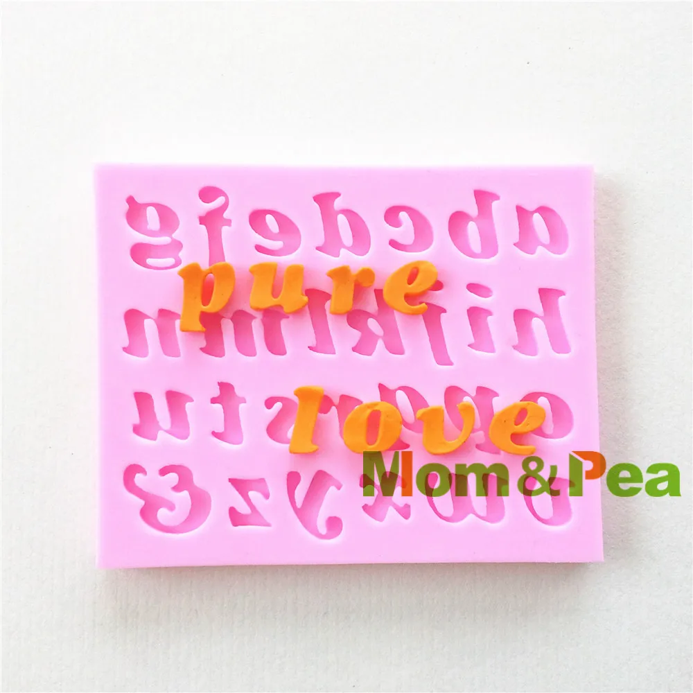 Mom&ampPea 0157 Free Shipping Characters Letter Shaped Silicone Mold Cake Decoration Fondant 3D Food Grade Mould | Дом и сад