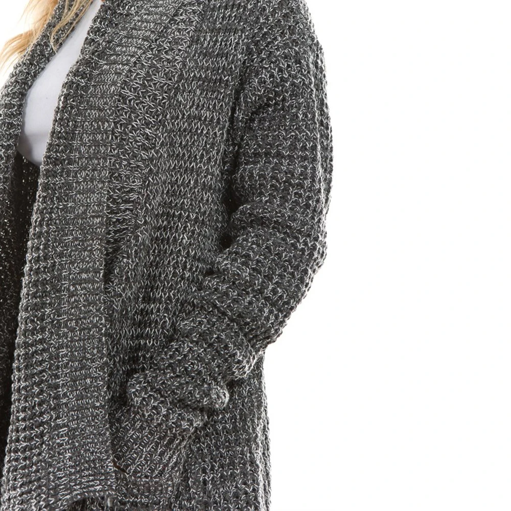 Thick Warm Irregular Sweep Long Plaid Sweater For Women Loose Big Size Knitting Autumn Cardigan Sweaters Clothes Fashion New |