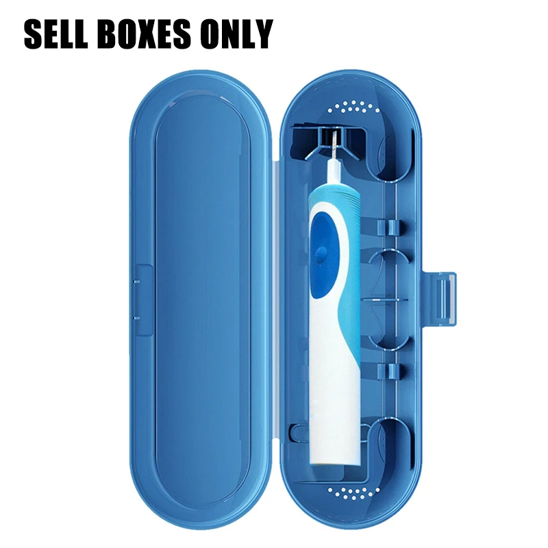 

Portable Toothbrush Holder Food Grade PP Travel Storage Case Box for Oral B Blue/White/Pink