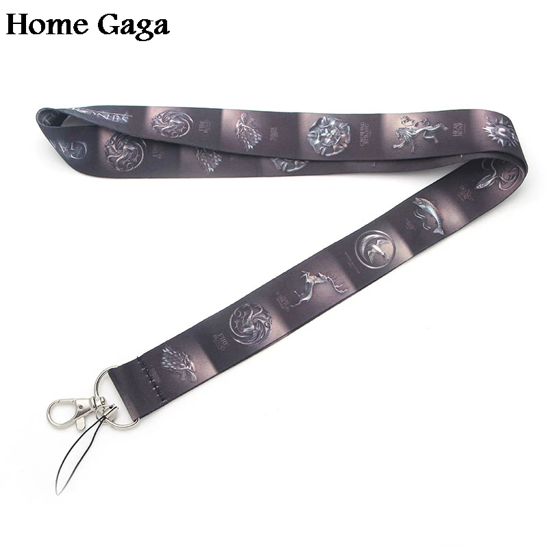 

20pcs/lot D0310 Homegaga New Arrival Game of Thrones Lanyard for Key Phones USB Flash Drives Keys Keychains ID Name Tag Holders