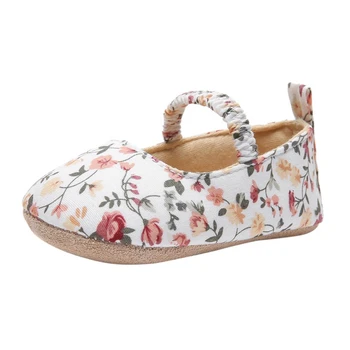 

Newborn Baby Girl First Walker Floral Princess Shoes Baby Girl Soft Toddler New Born Shoes Fashion Flower Summer New 0-18M